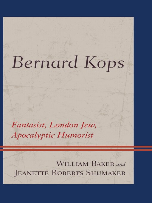 Title details for Bernard Kops by William Baker - Wait list